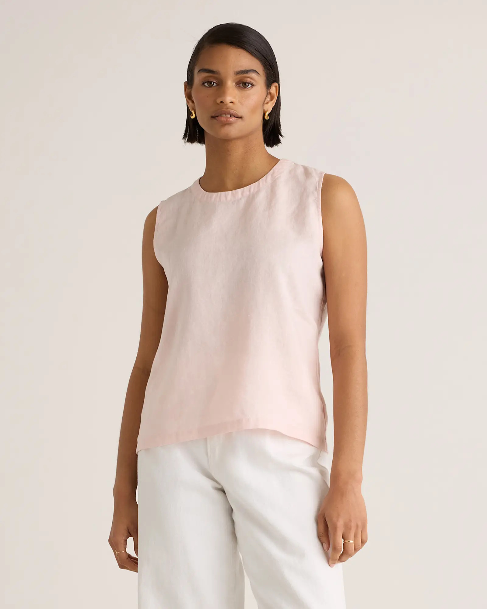 100% European Linen Tank | Quince