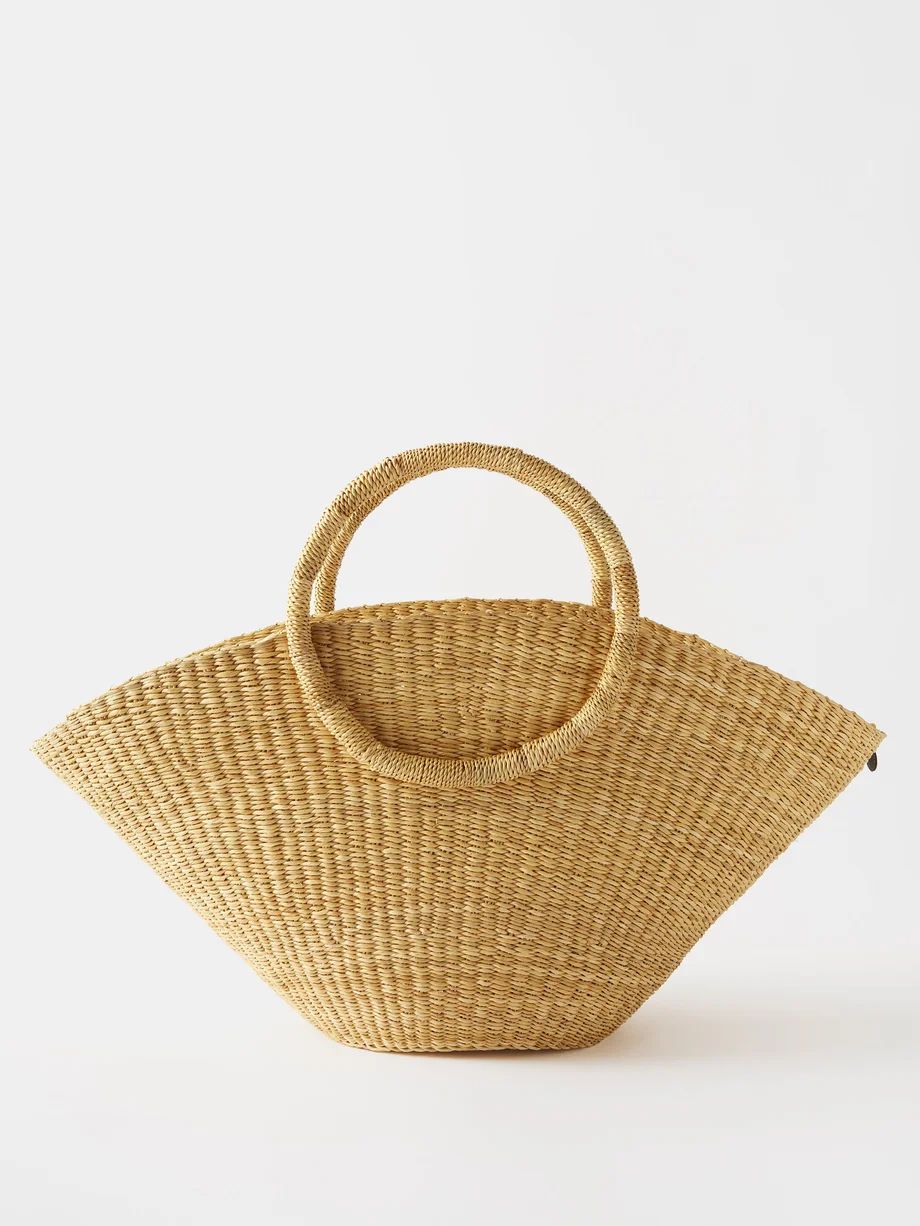Lune straw basket bag | Muuñ | Matches (US)
