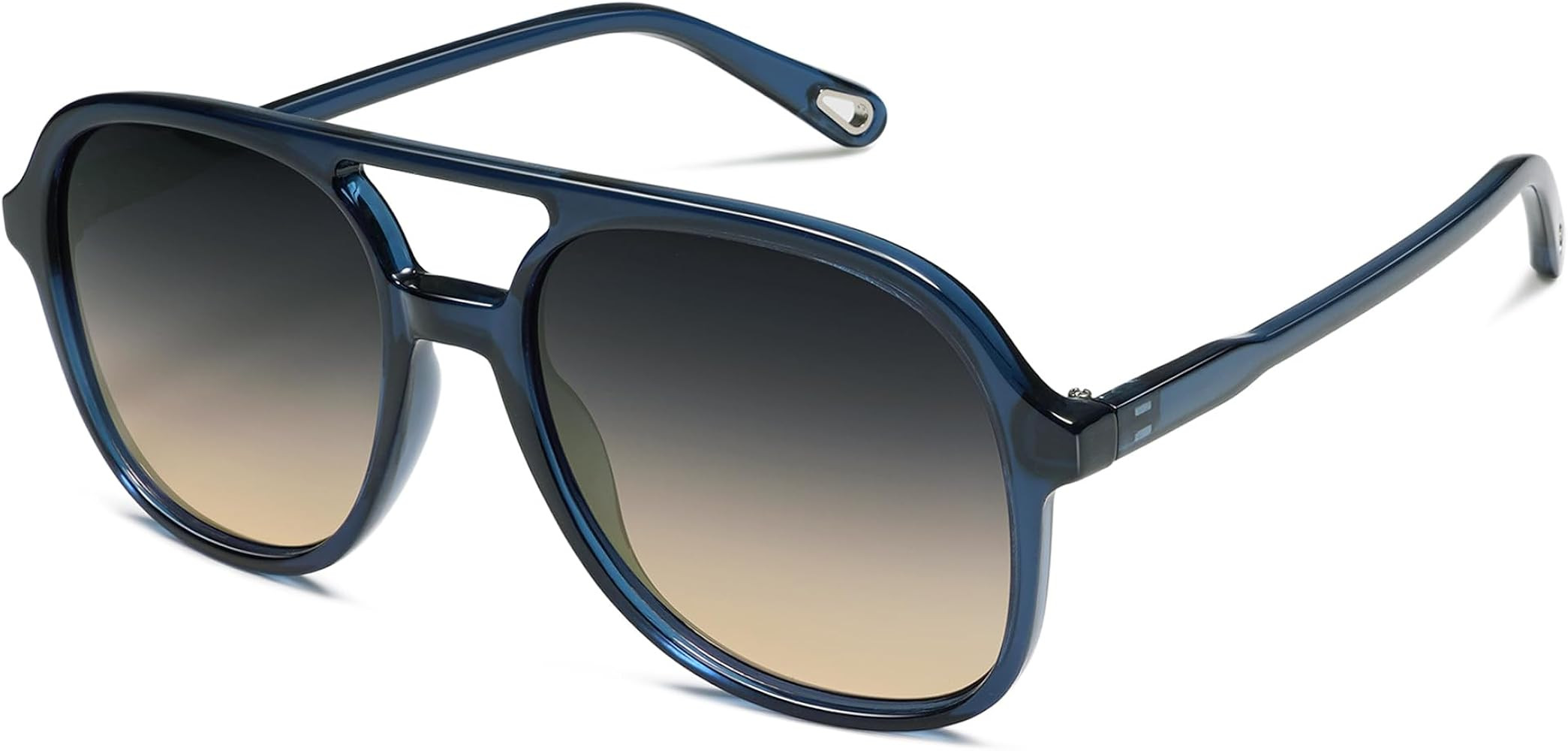 SOJOS Retro Polarized Aviator Sunglasses for Women Men Classic 70s Vintage Trendy Square Aviators... | Amazon (US)