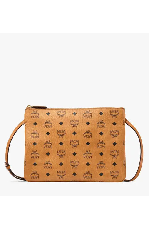 MCM Crossbody Pouch in Visetos Original in Cognac at Nordstrom | Nordstrom