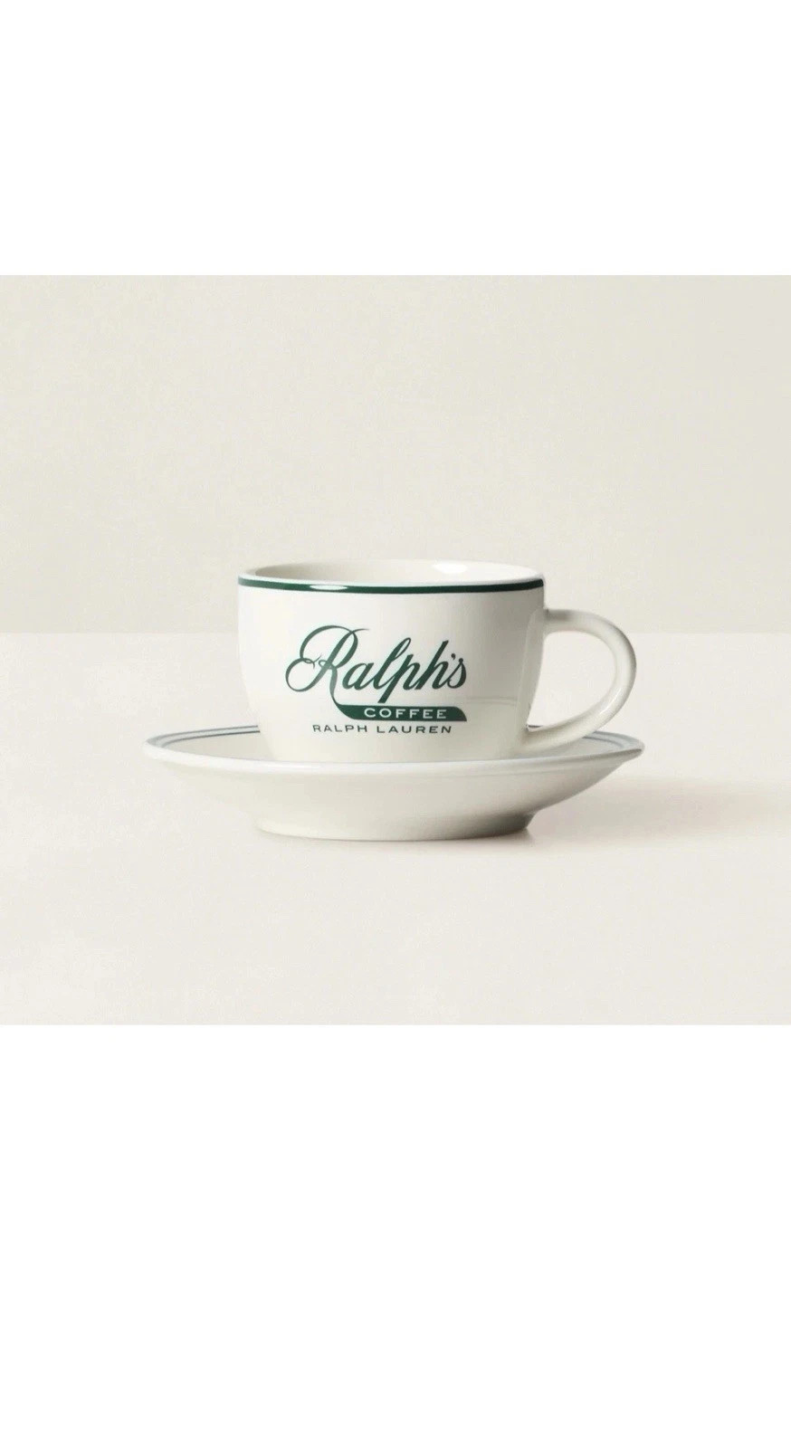 RALPH'S COFFEE Ralph Lauren New York City Porcelain Espresso Cup & Saucer Set | eBay US