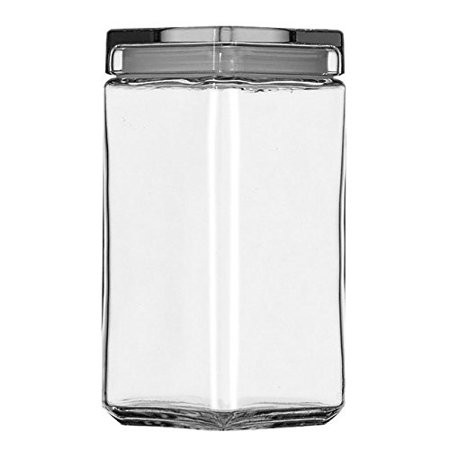 Anchor Hocking 85589R Stackable Glass Jar with Lid 2 quart Clear | Walmart (US)