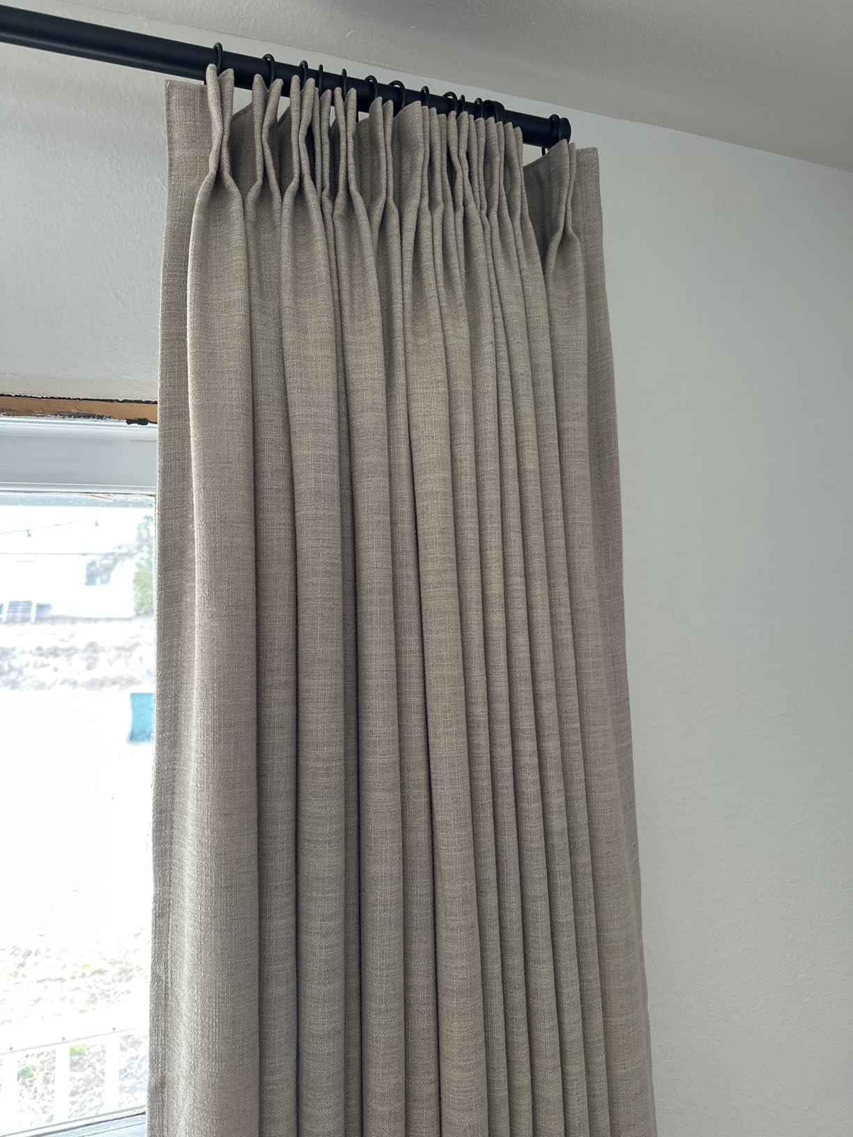 TWOPAGES Liz Linen Curtain Custom Linen Drapery Panel for Living Room Bedroom Patio Door,1 Panel | Amazon (US)