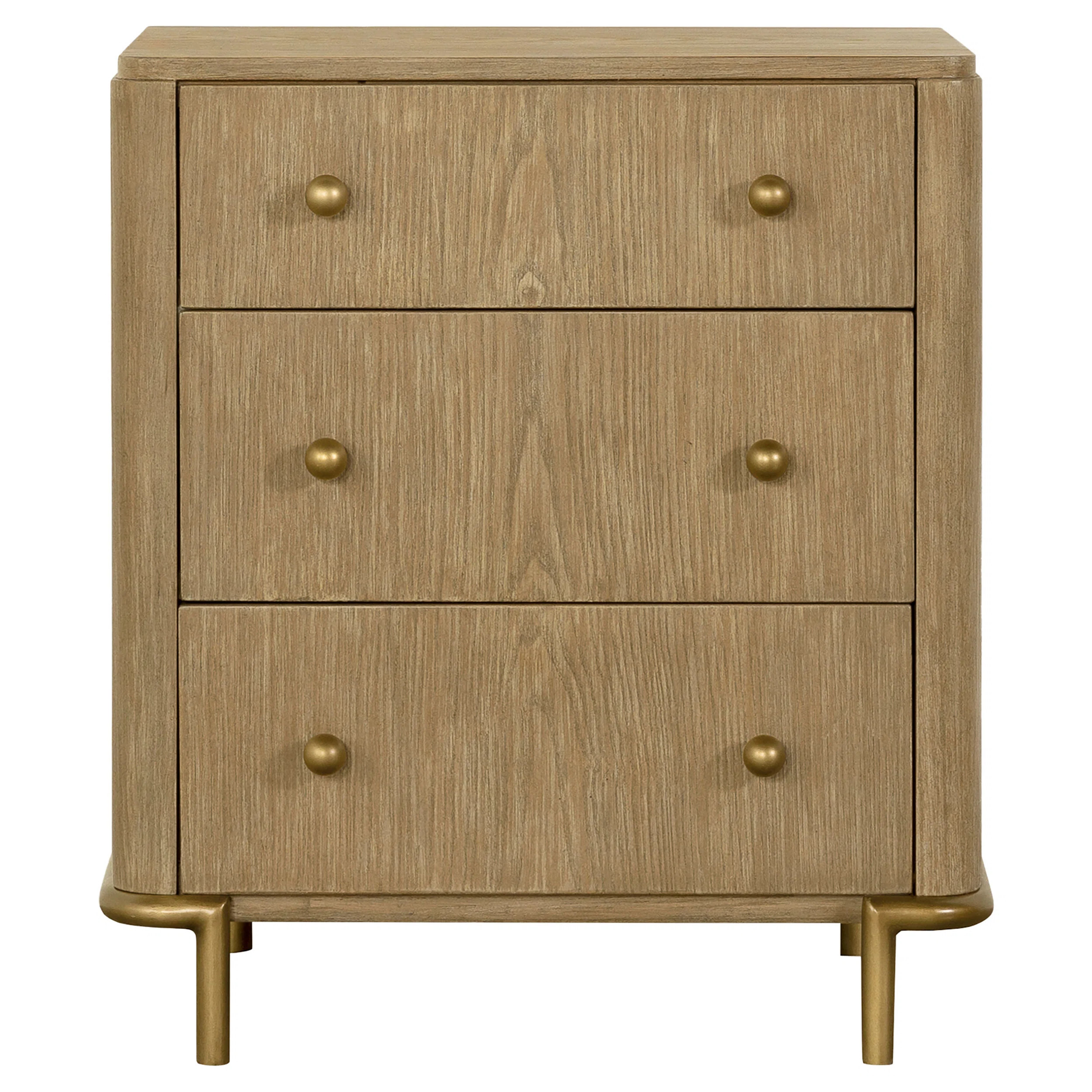 Maxine 3-drawer Nightstand Sand Wash | Wayfair North America