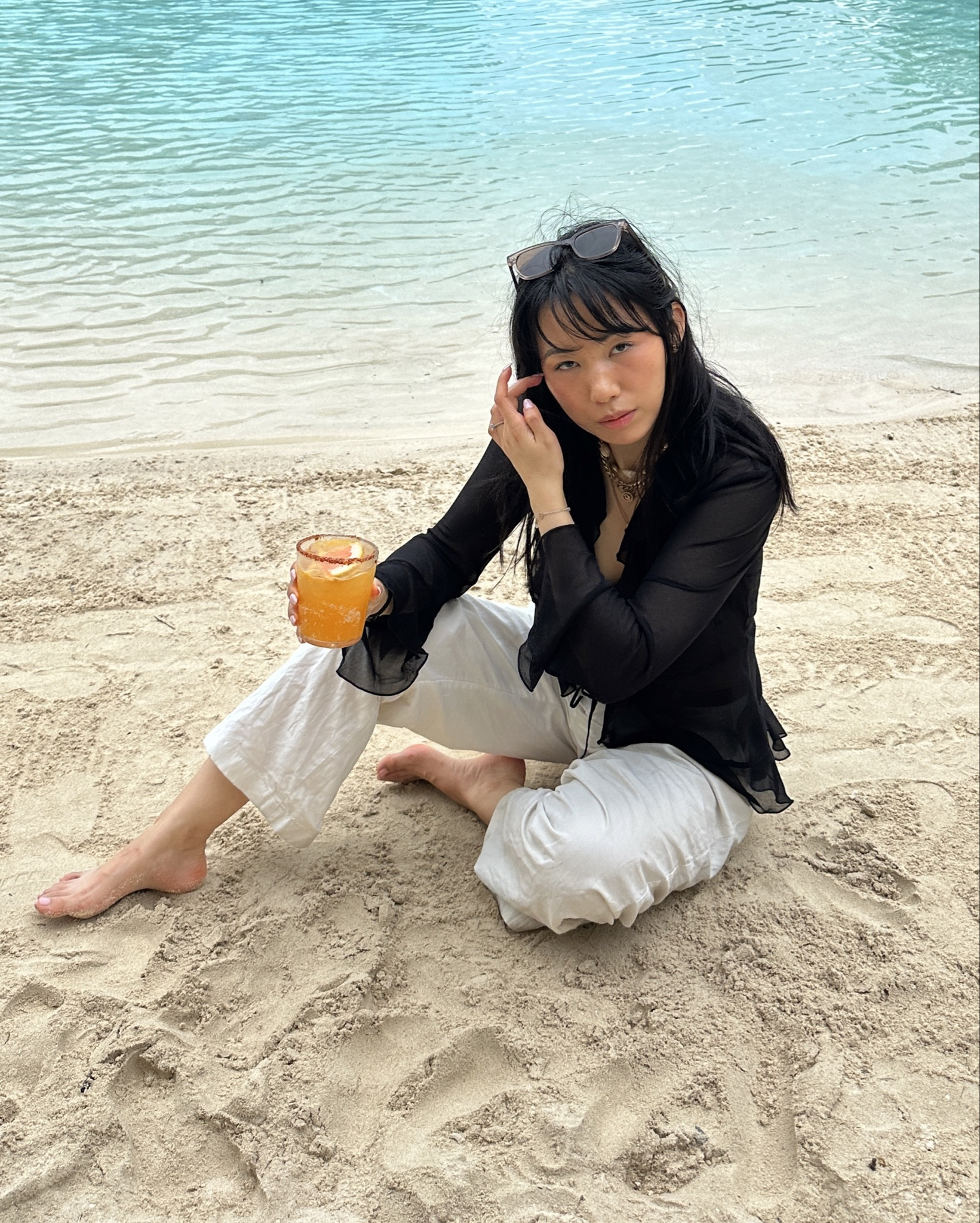 Sheer ruffle tops for summer 🖤