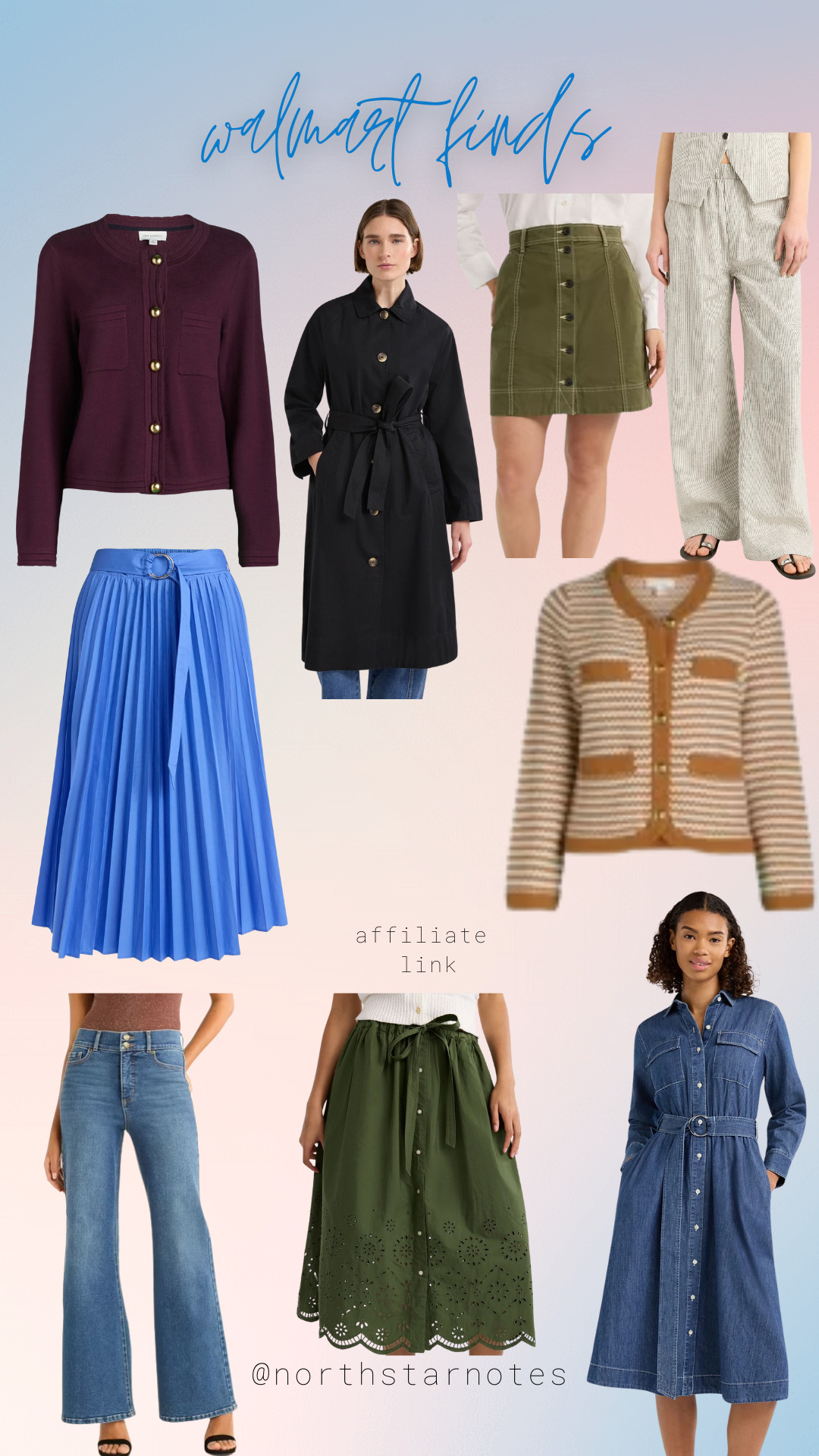 I was asked to post some Walmart finds in clothing recently and I was pleasantly surprised to see how cute and affordable these finds were. Most come in XS-4X, with a couple only up to an XXL.  

 #LTKMidsize #LTKFindsUnder50 #LTKPlusSize