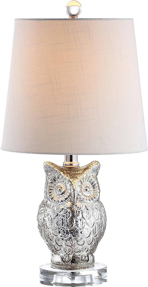 JONATHAN Y JYL4010A Night Owl 19" Glass/Crystal LED Table Lamp Contemporary Transitional Bedside ... | Amazon (US)