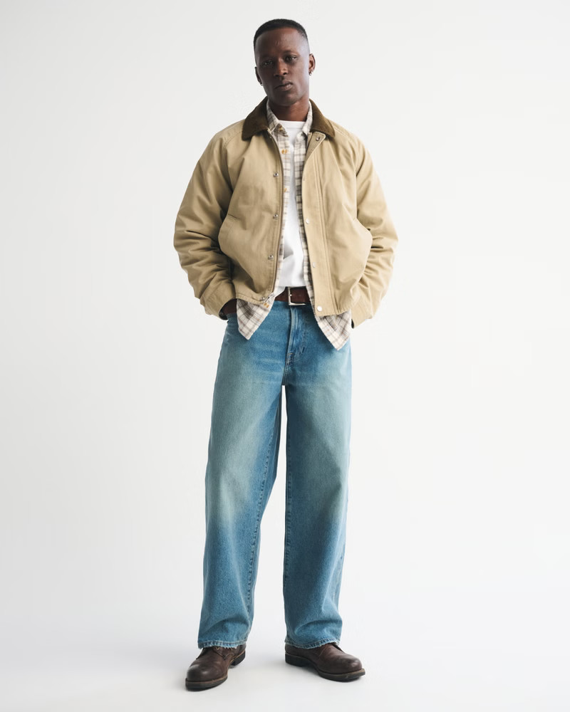 Lightweight Cropped Barn Jacket | Abercrombie & Fitch (US)