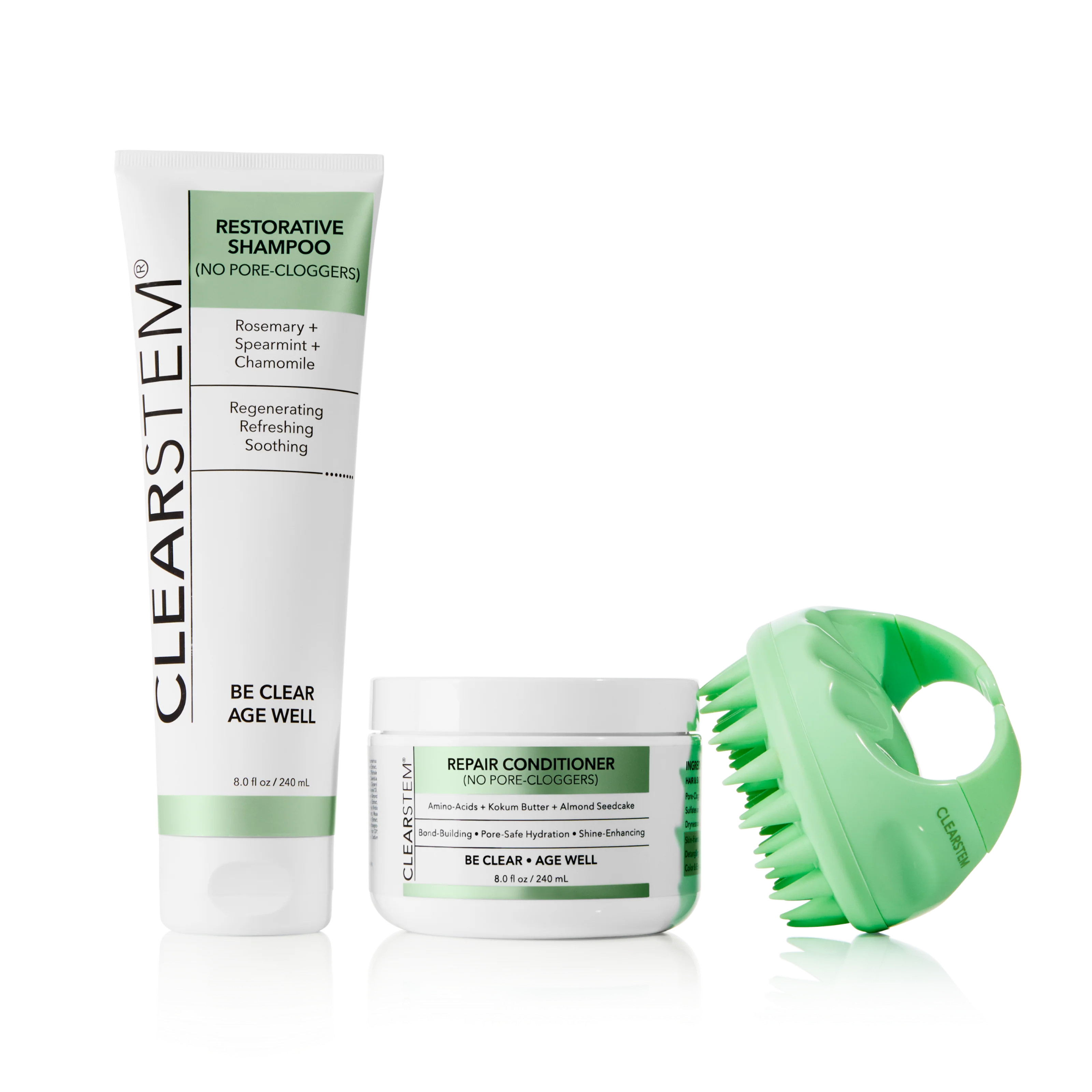 Luxury Haircare Set | Acne-Safe Shampoo & Conditioner | CLEARSTEM Skincare