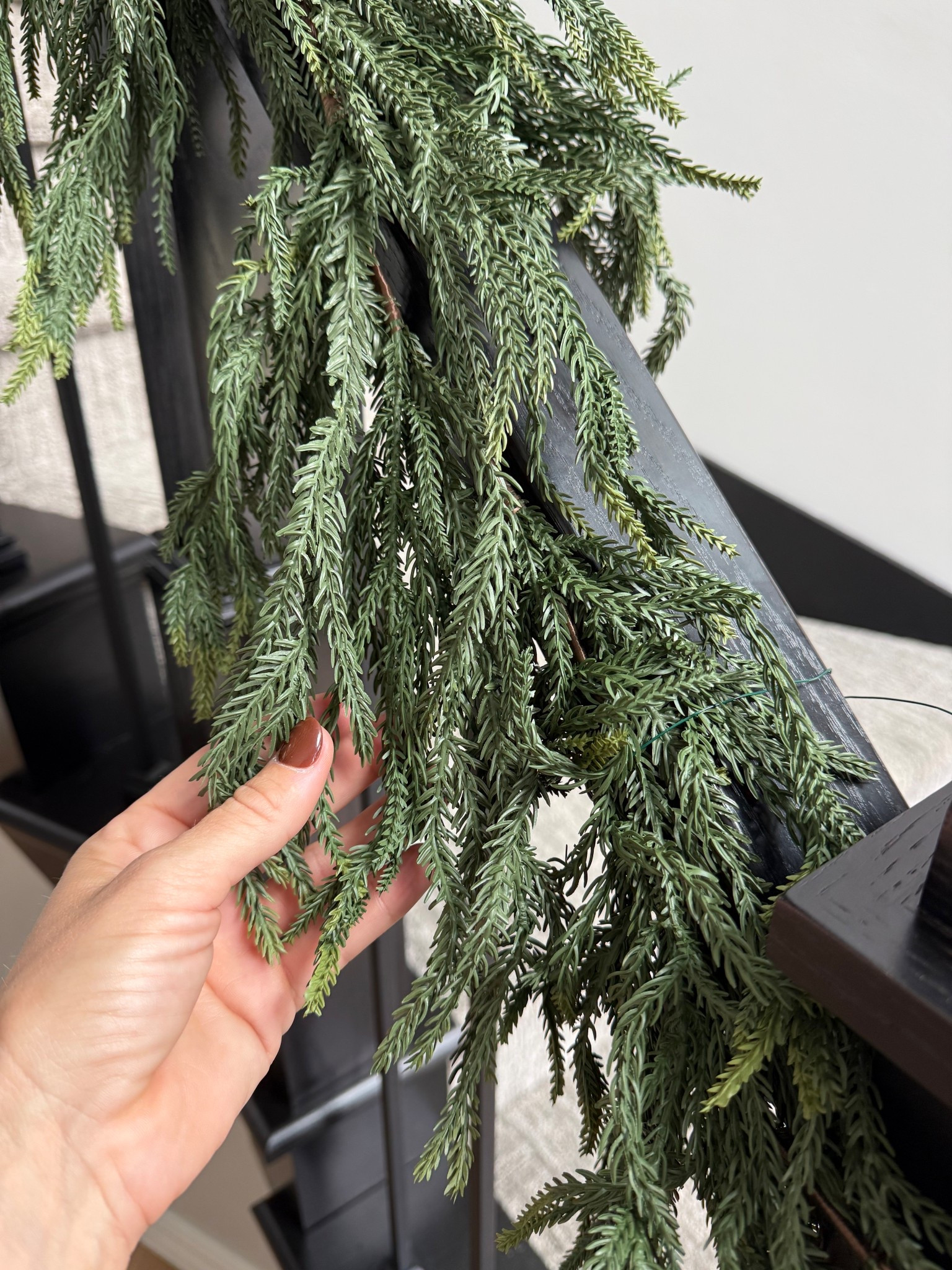 Faux greens
Holiday greenery
Staircase decor
Christmas decorations 

#LTKHome