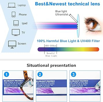 REAVEE Oprah Style Reading Glasses for Women, Blue Light Blocking Cute Oversized Square Computer ... | Amazon (US)