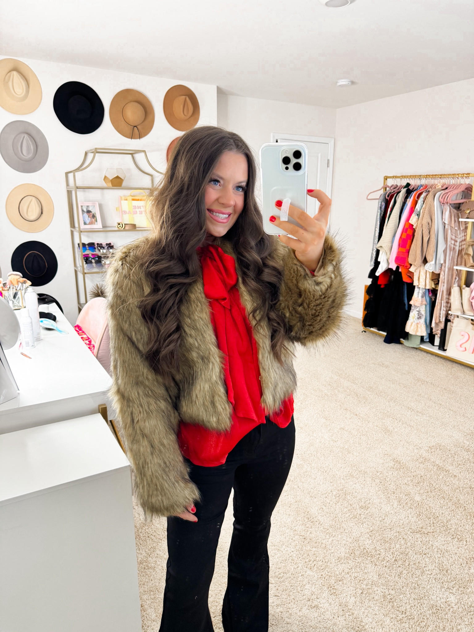 The cutest faux fur jacket! Everyone needs one in their closet & this is the one!! It’s so cute & comfy! Elevates any outfit 😍 Wearing a size small - fits true to size!

Family Christmas photos, Christmas photos, Christmas photo outfits, family Christmas outfits, faux fur jacket, fur jacket, Christmas outfit, Christmas outfit inspo, date night style, date night fashion, holiday style, holiday outfits, festive style, holiday fashion, family Christmas photo fashion

#LTKstyletip #LTKSeasonal #LTKfindsunder100