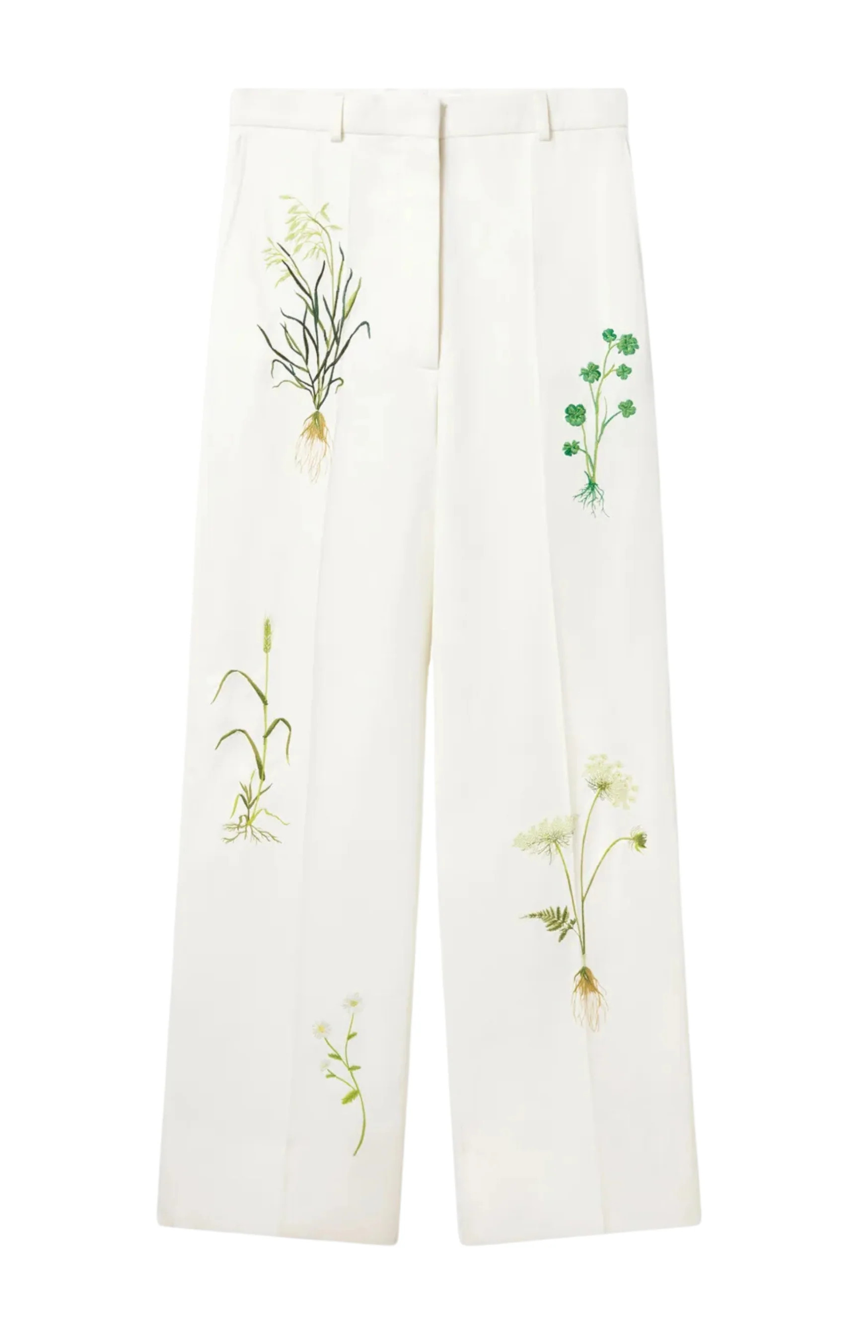 Floral Embroidery Loose Pants | Ludivine