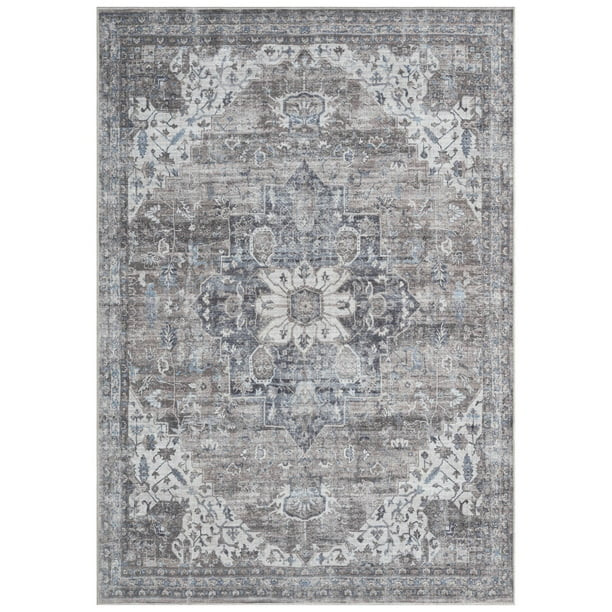 Everwash Bohemian Medallion Area Rug, 5' x 7' - Walmart.com | Walmart (US)