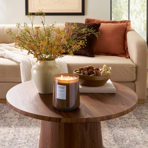 Better Homes & Gardens 5-Wick 100 oz Glass Jar Candle, Cashmere Teak | Walmart (US)