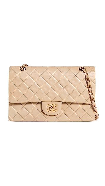 Chanel Beige Fold Over Bag | Shopbop