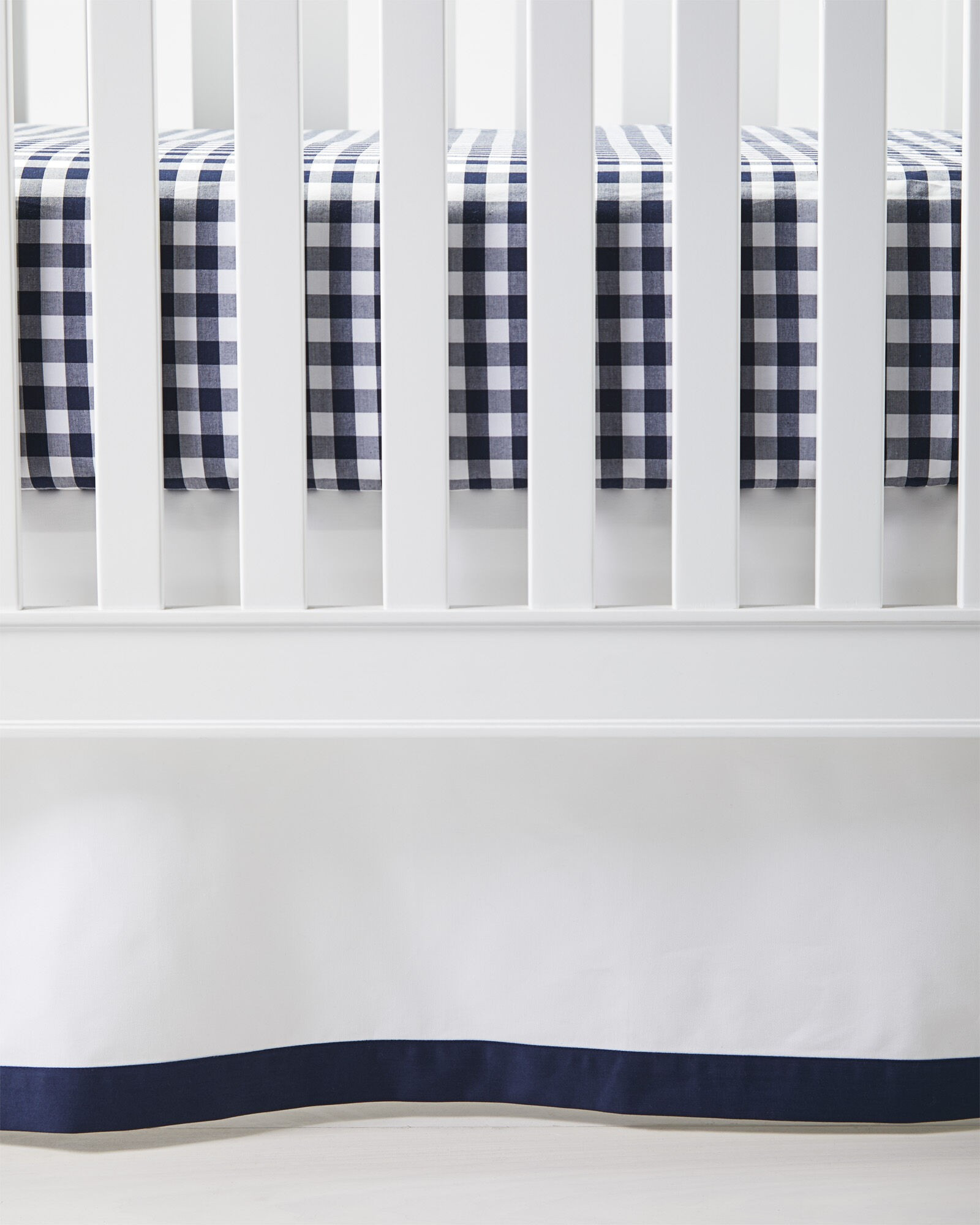 Border Frame Crib Skirt | Serena and Lily