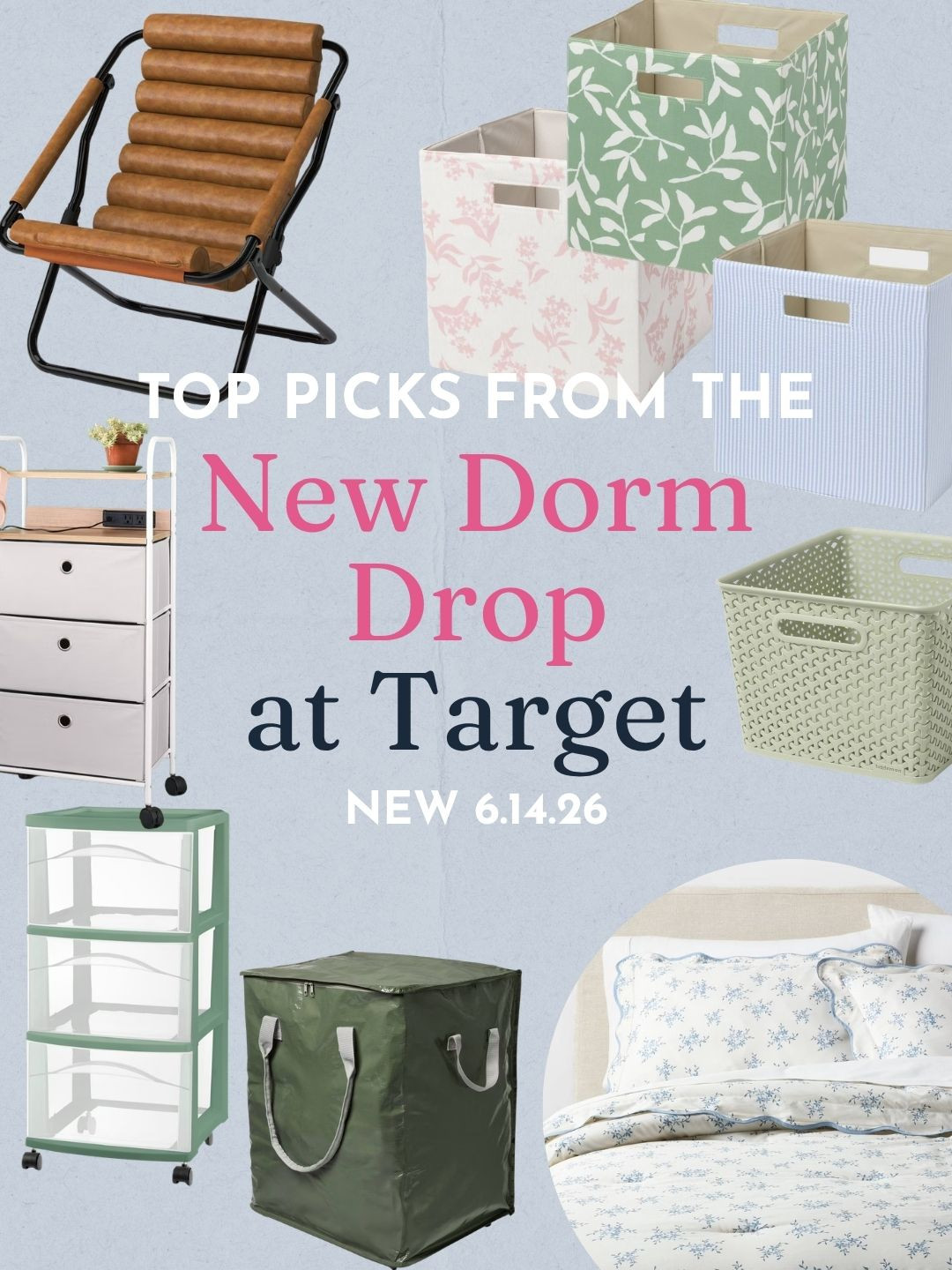 Our favorites from Target's new dorm drop! We look forward to getting these in our hands so we can give them a test! 

 