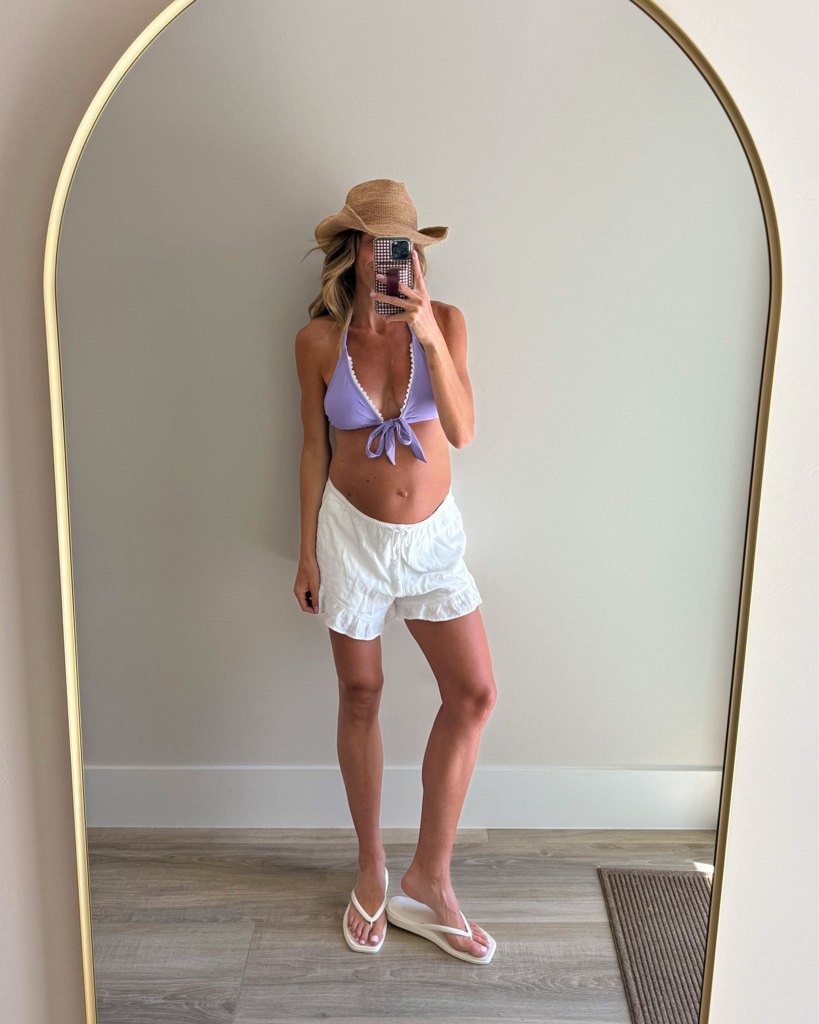 Pool day outfit for vacation
size medium in @Cupshe bikini
Shorts run bigger but got medium for pregnancy (usually a small)