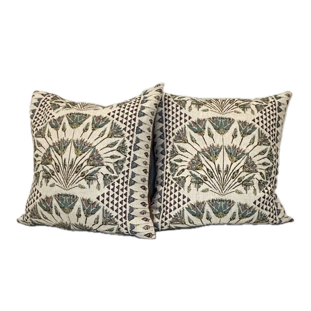 Elegant Designer Throw Pillow Cover THIBAUT Lumbar & Square Zippered Pillow Case - Etsy | Etsy (US)