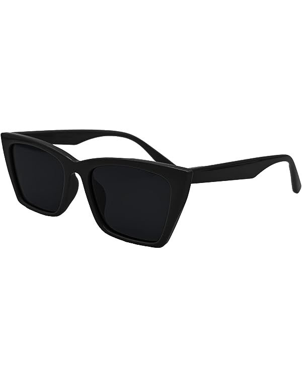 MostlySunny - Cateye Retro Polarized UV400 Protective Women Sunglasses Vintage Square Frame | Amazon (US)