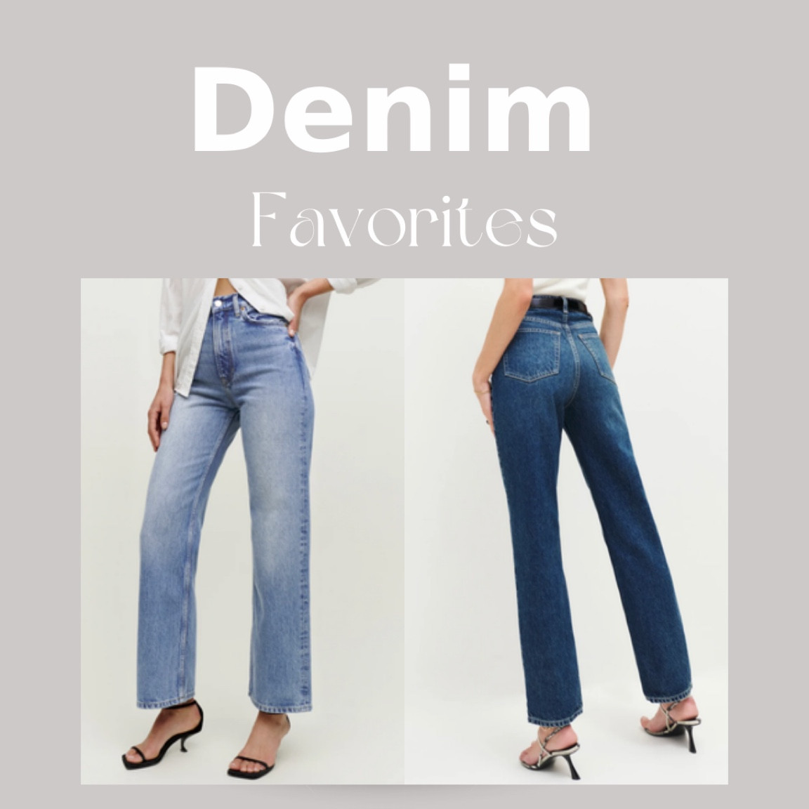 I own both of these! Perfect capsule denim & everyday wear for both day, night, & work. I love having atleast a couple pairs of jeans made of true denim & no rips when building a wardrobe. 

Wilder (right) in the cropped style & is not cropped on me as I’m 5’3. Perfect for petite women, but if taller, showing a little ankle has a very slimming effect with heels & booties. It’s not actually “cropped”. There is a long style online as well. Runs TTS, and is wide leg. Very comfortable & has some stretch. I wear Size 26, dillon wash. 

Cynthia size 26 runs TTS in Lanier wash. Straight cut slimming effect. True denim, minimal stretch but very comfortable & great clean cut. 






#LTKstyletip #LTKfit #LTKFind