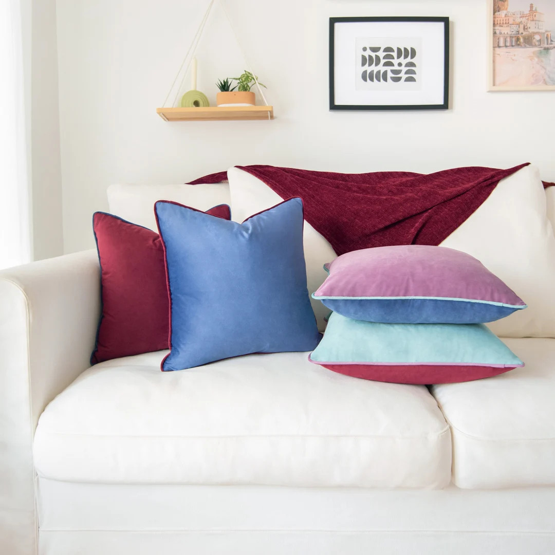 Monteverde Set – Pack of 4 Decorative Throw Pillow Covers (purple/blue) - Etsy | Etsy (US)