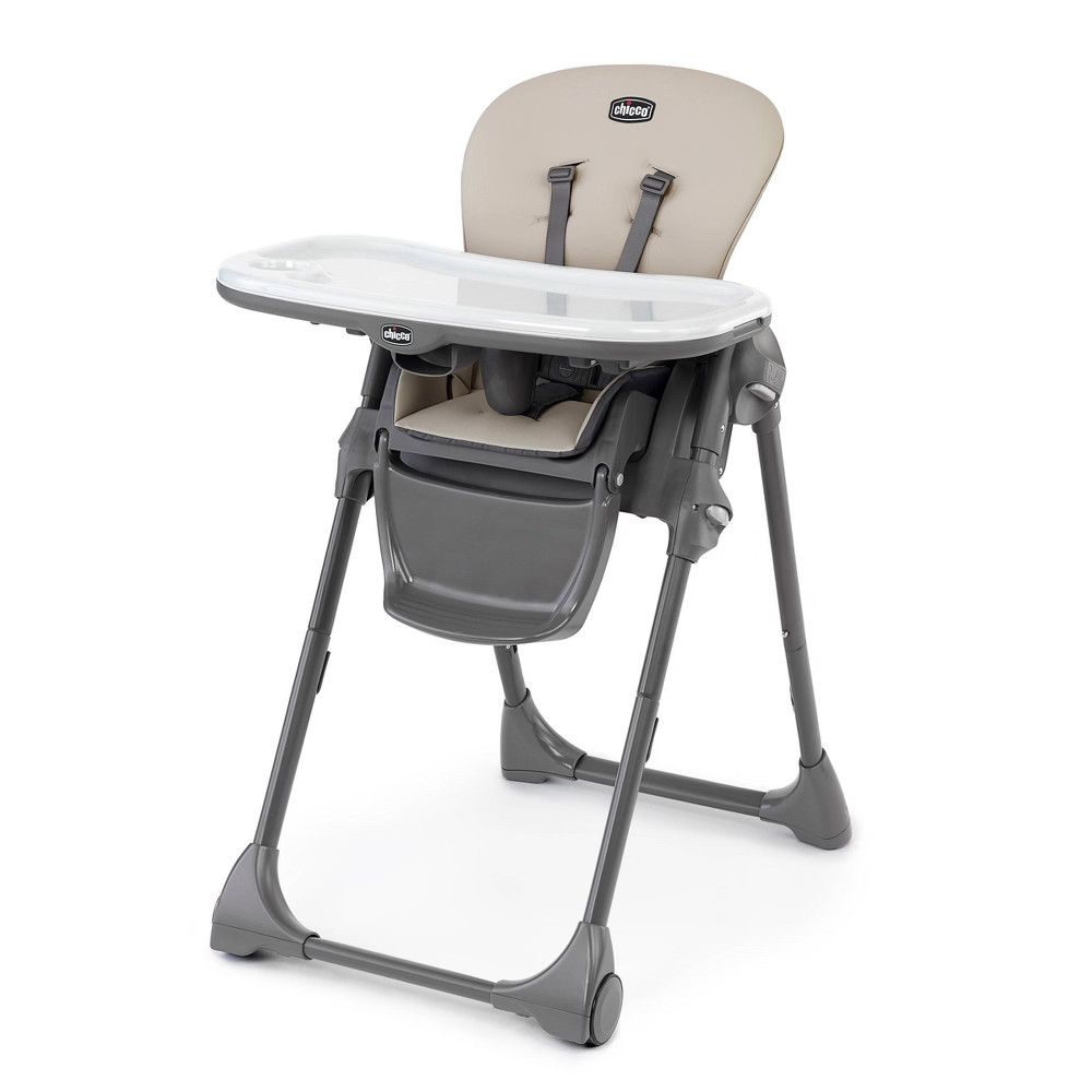 Chicco Polly Compact Fold Easy-Clean High Chair - Taupe | Target