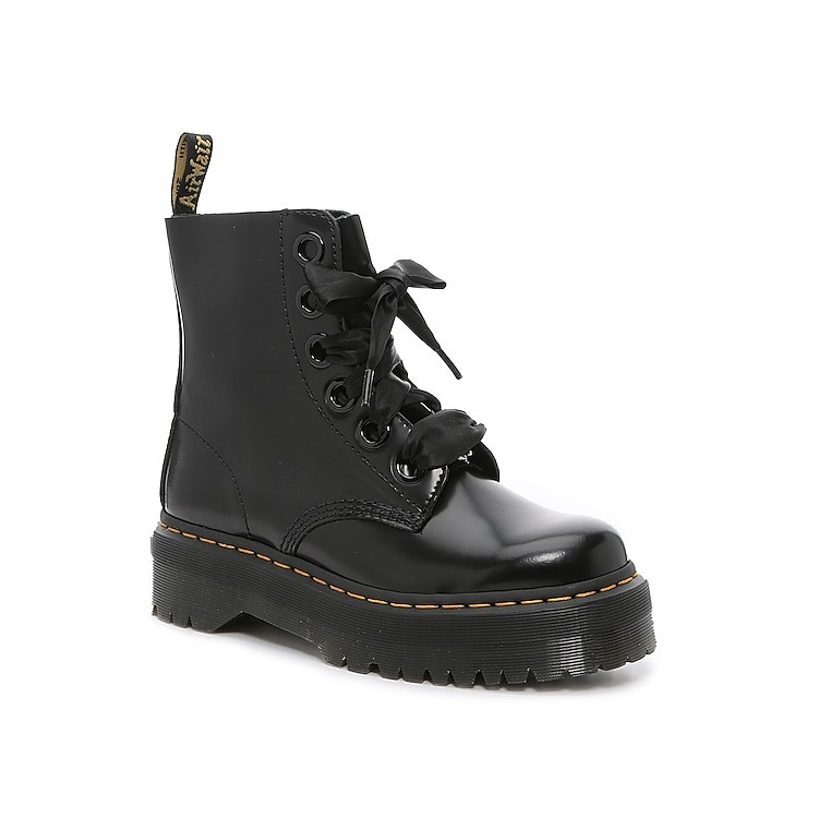 Dr. Martens Molly Platform Boot | Women's | Black | Size UK 3 / US 5 | Boots | DSW