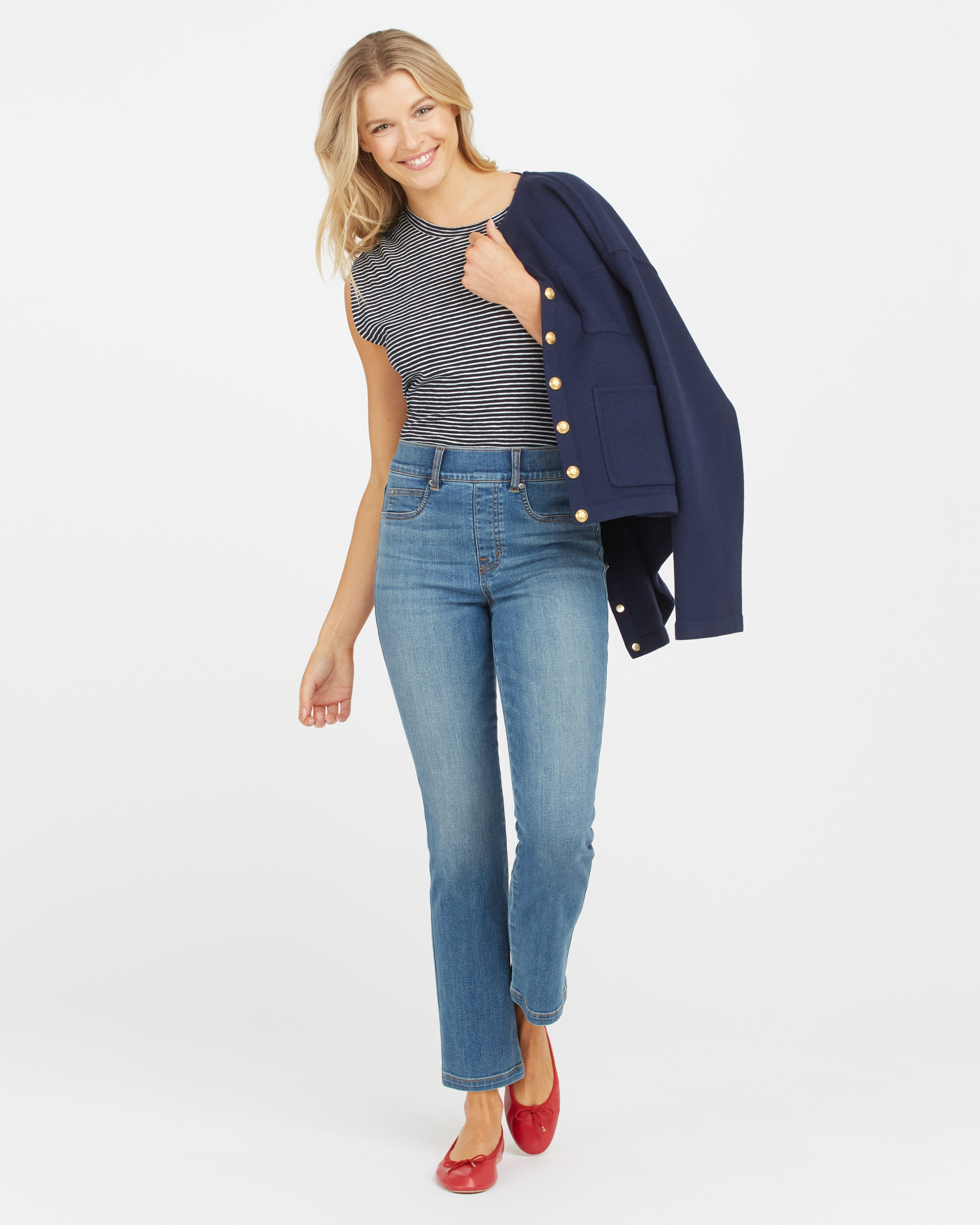 Ankle Straight Leg Jeans, Vintage Indigo | Spanx