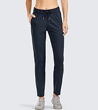 CRZ YOGA Womens High Waisted 4-Way Stretch Casual Golf Pants 25/27/29'' - Sweatpants Lounge Outdo... | Amazon (US)