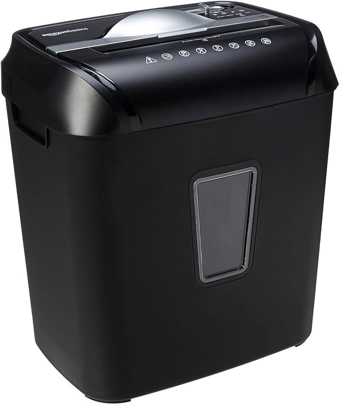 Amazon Basics 12 Sheet Cross Cut Paper and Credit Card Home Office Shredder with 4.8 Gallon Bin, ... | Amazon (US)