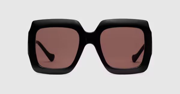 Gucci Rectangular sunglasses with chain | Gucci (US)