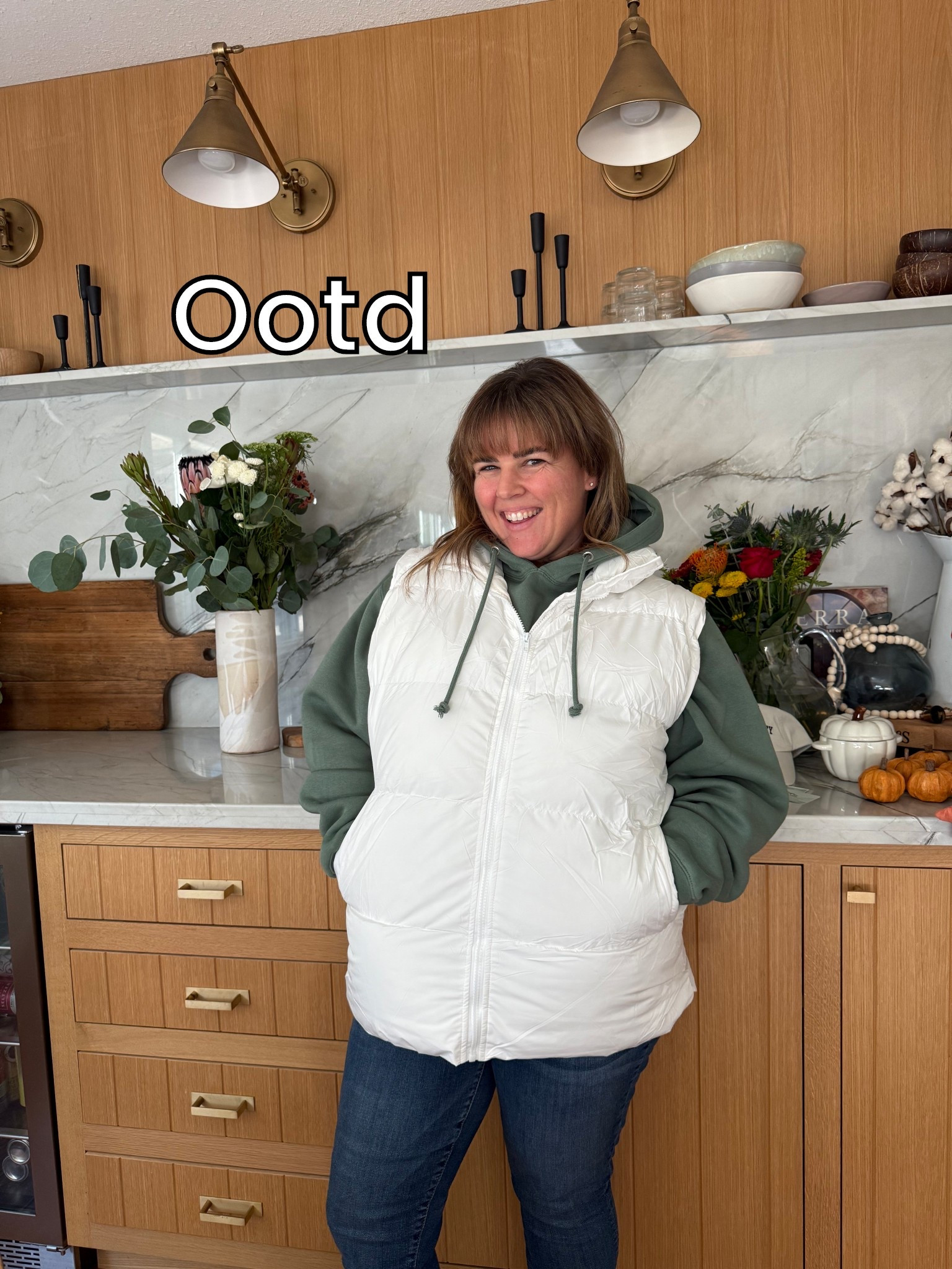 In love with this white puffer vest. Will keep me warm this winter. #puffer #prettygarden @prettygarden 

#LTKFindsUnder50 #LTKSeasonal #LTKootd