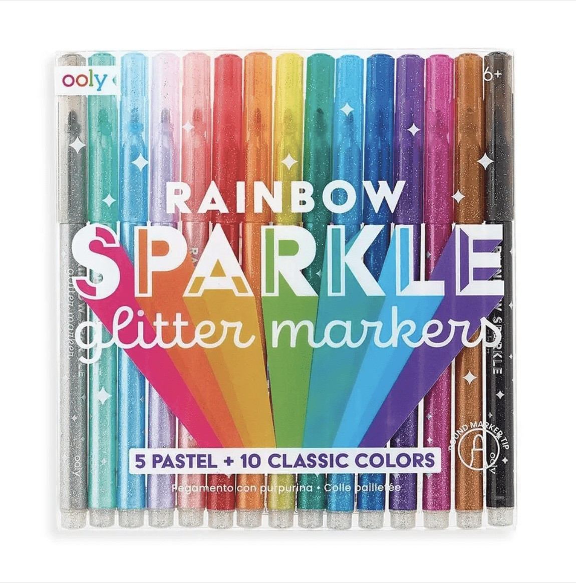 Ooly Rainbow Sparkle Glitter Markers | Ellifox