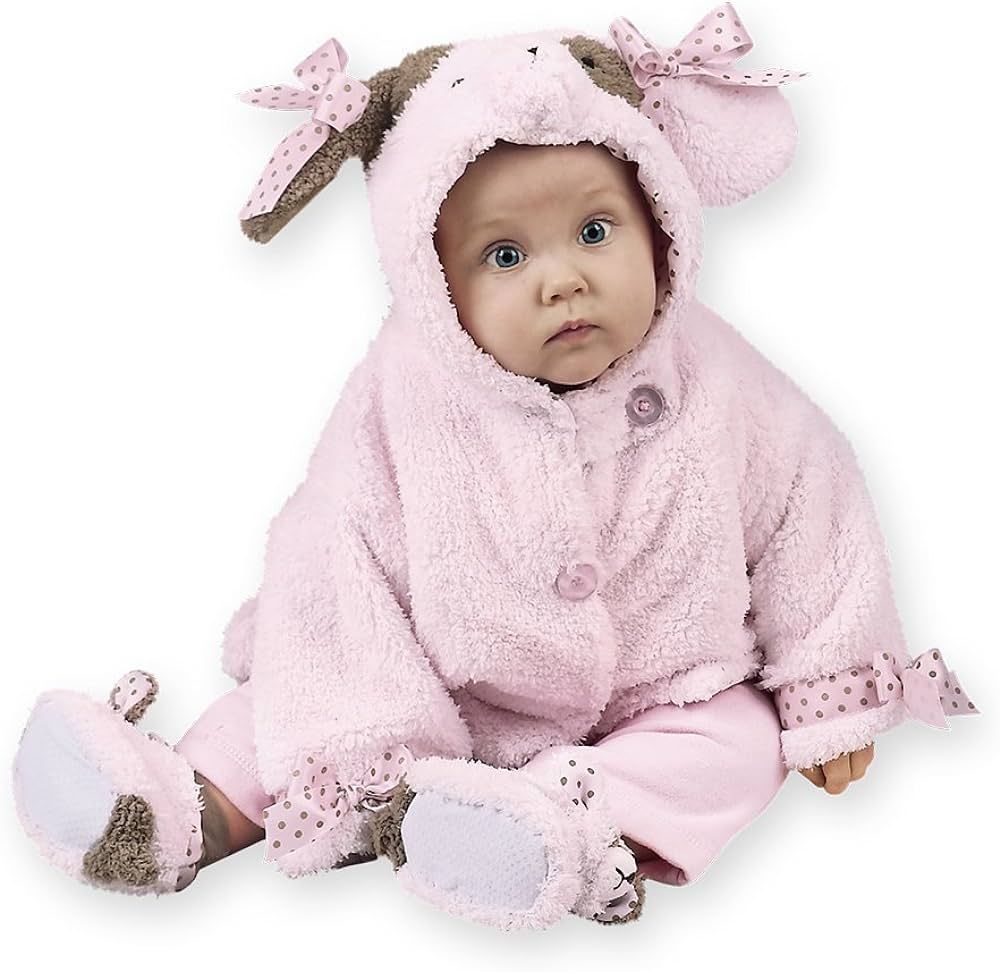 Bearington Baby Wiggles Pink Puppy Dog Hooded Coat | Amazon (US)