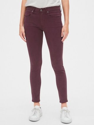 Soft Wear Mid Rise True Skinny Ankle Jeans in Color | Gap (US)