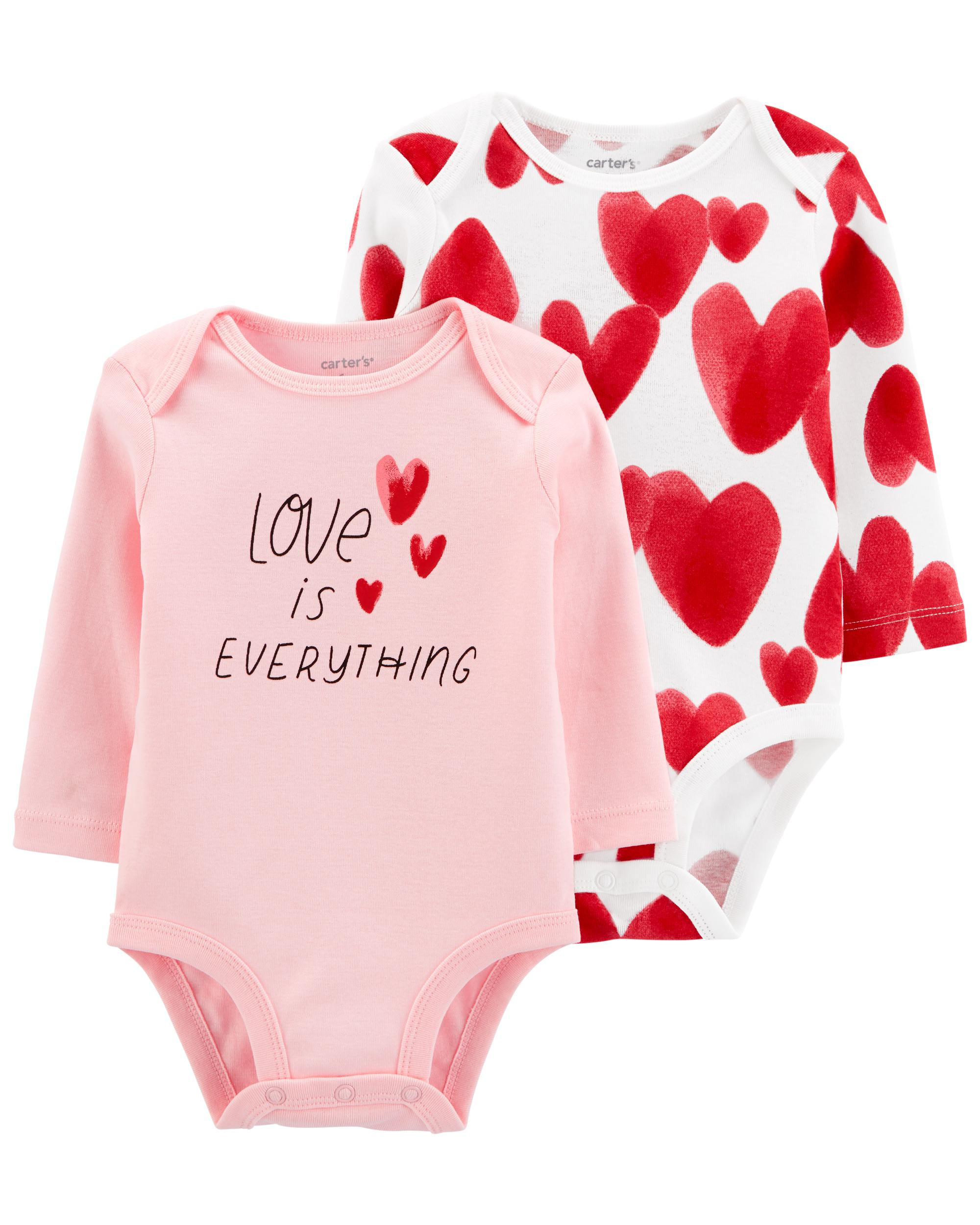 2-Pack Valentine's Day Bodysuits | Carter's