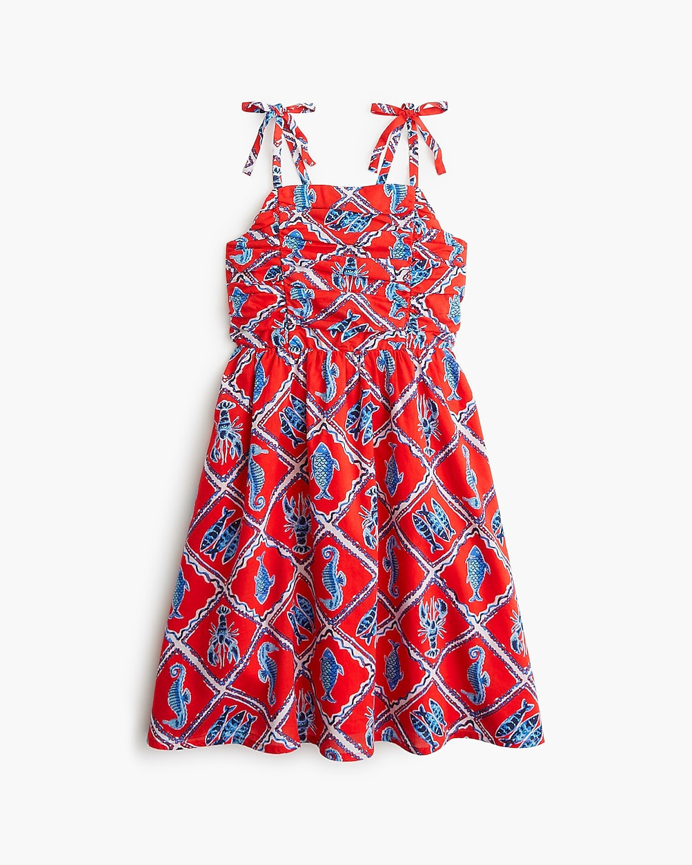Girls' ruched-bodice dress | J.Crew Factory