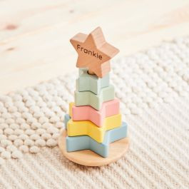 Personalised Wooden Star Stacker Toy | My 1st Years (Global)