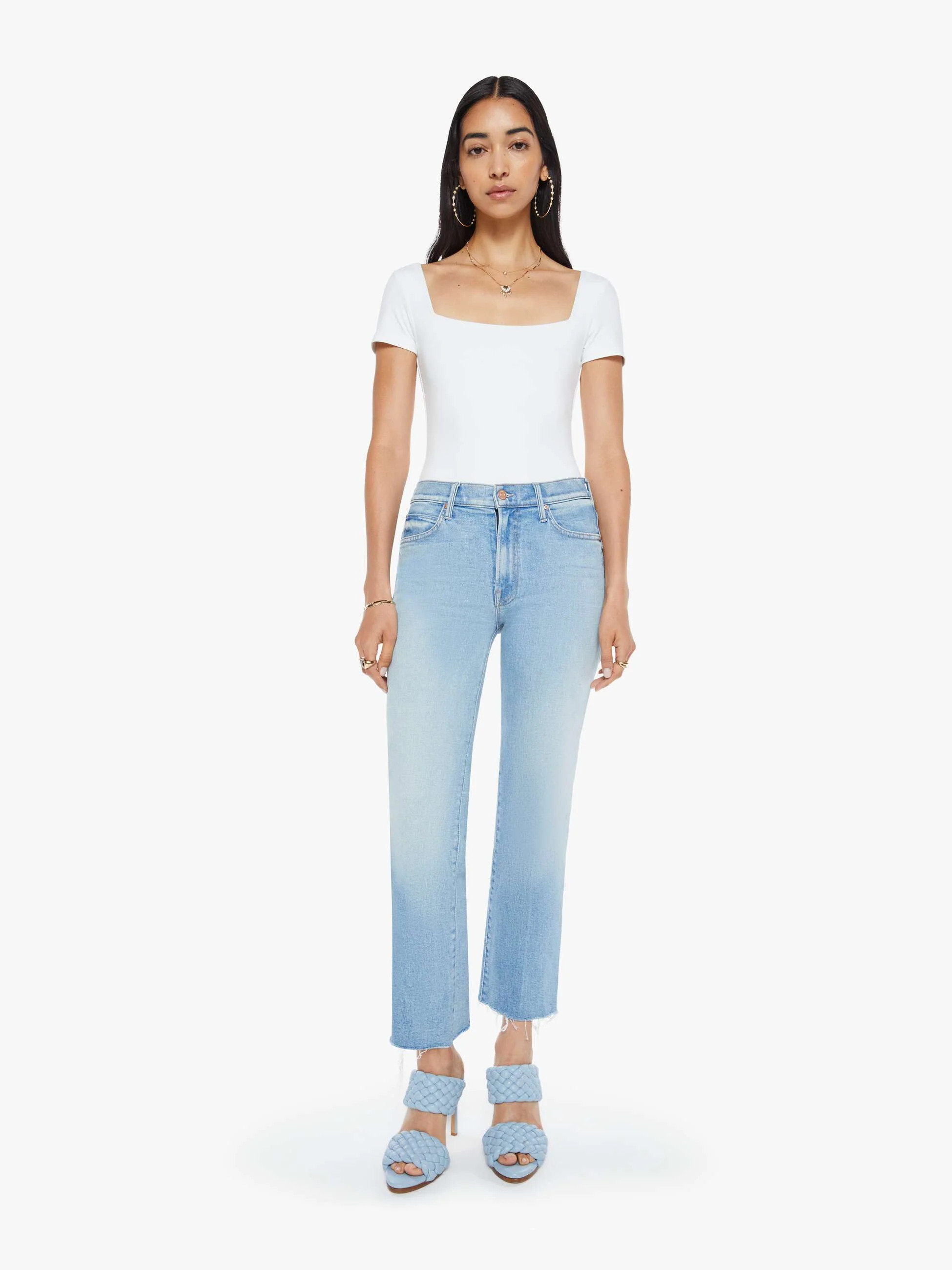 The Kick It Ankle Fray - Can You Dig It? | Mother Denim