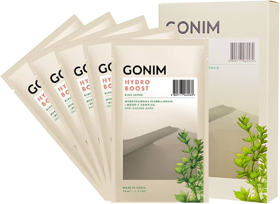 Korean Sheet Masks for Face Plant Nature Facial Masks Skin Care,Hydro Boost Skin Barrier Mask 5 x... | Amazon (US)