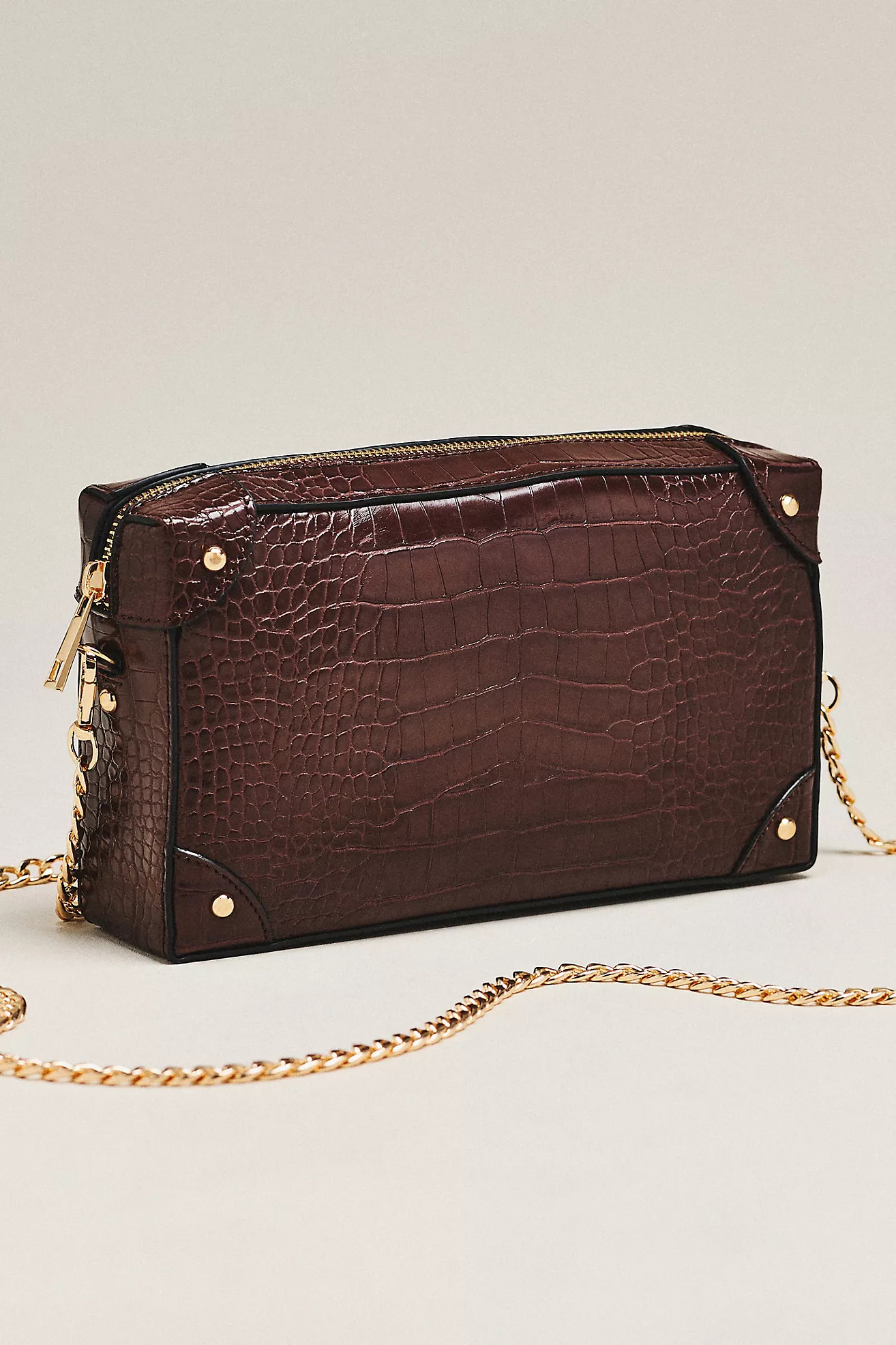 Maeve Embossed Croc Trunk Purse | Anthropologie (US)