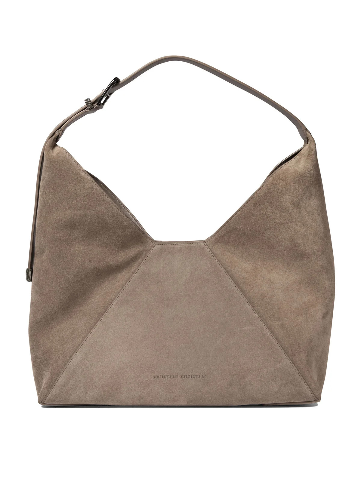 Brunello Cucinelli Logo Detailed Open Top Shoulder Bag | Cettire Global