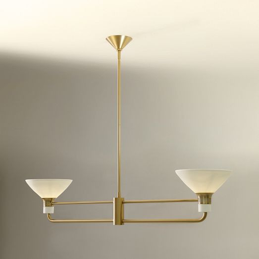 Juliette Linear 2-Light Chandelier (44") | West Elm (US)