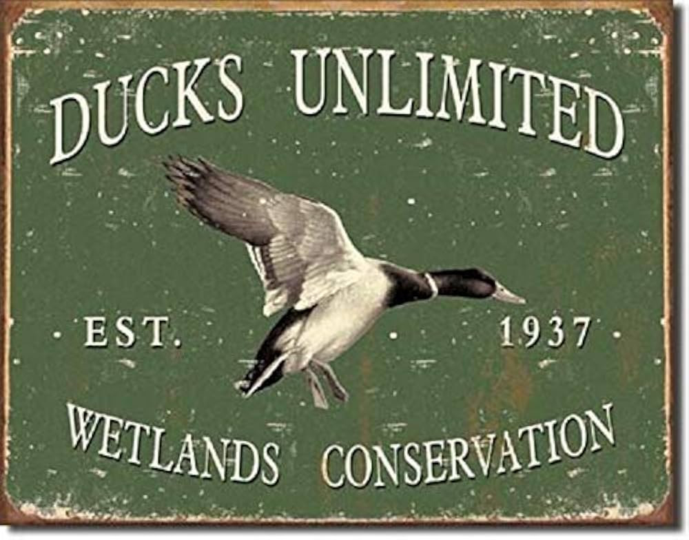 SRongmao Ducks Unlimited Since 1937 Vintage Look Retro Hunt Cabin Wall Decor Metal Tin Sign 8x12i... | Amazon (US)