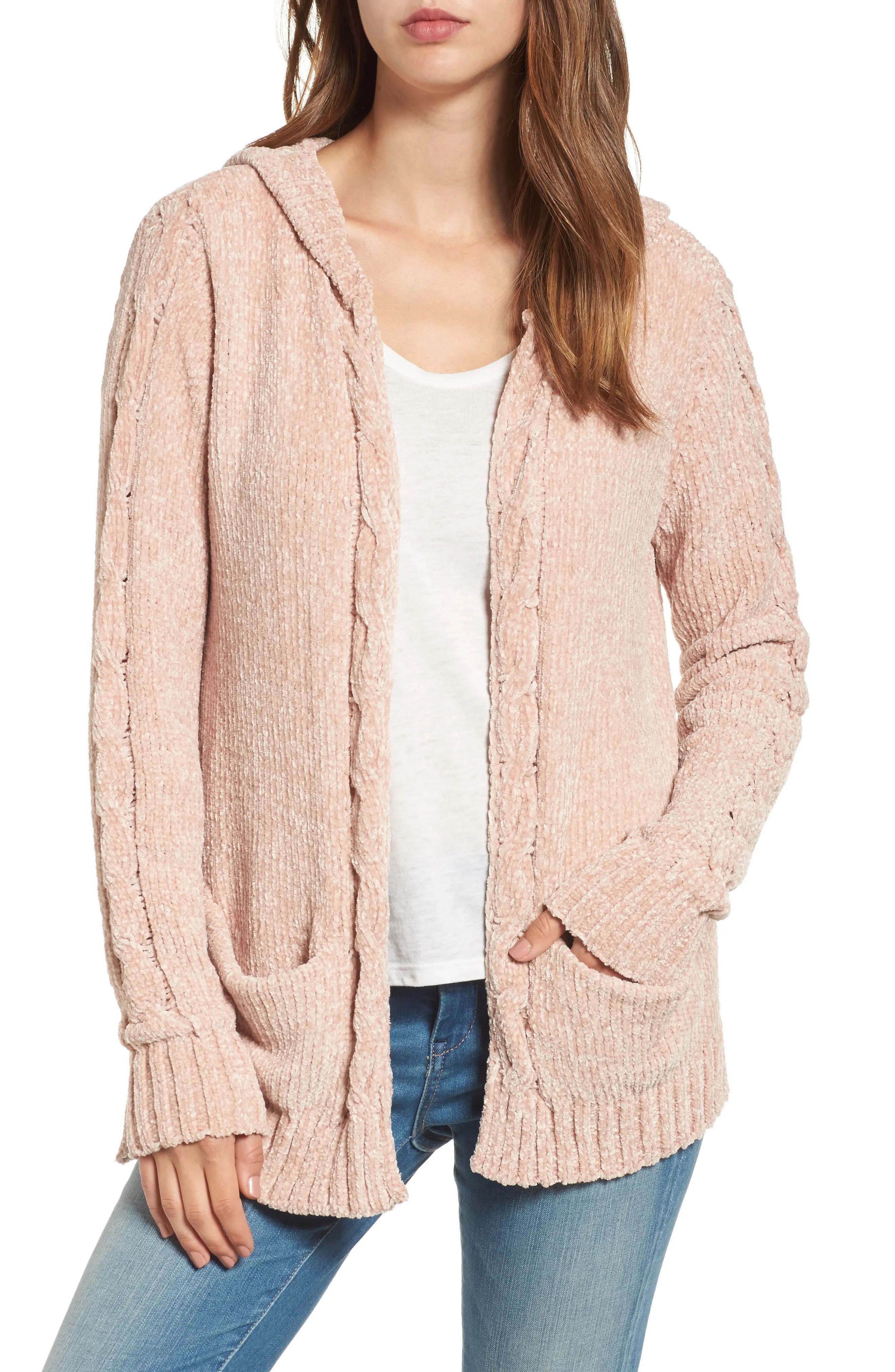 Chenille Hooded Cardigan | Nordstrom