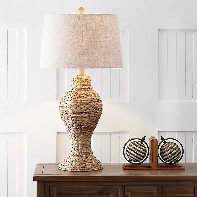 JONATHAN Y Elicia 31" Seagrass Weave LED Table Lamp in Natural | Bed Bath & Beyond