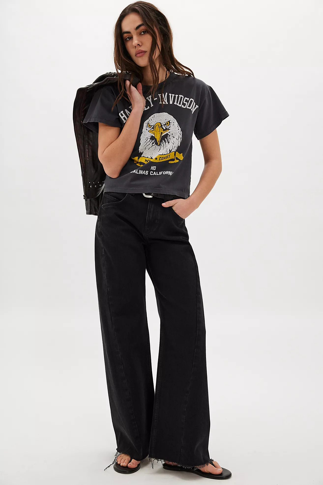 The Bureau Harley Davidson Eagle Baby Tee | Free People (Global - UK&FR Excluded)