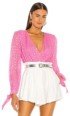 ROCOCO SAND X REVOLVE Alora Bodysuit in Fuchsia from Revolve.com | Revolve Clothing (Global)